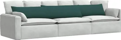 Immagine prodotto di vidaXL Cuscini per divano 2 pezzi Tessuto verde scuro 200 x 40 cm