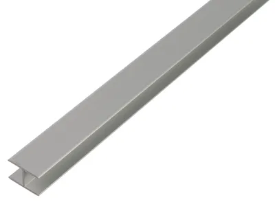 Zdjęcie produktu dla Alberts 030838 Profil H, samozaciskowy, aluminiowy, anodowany na srebrno, 2000 x 19,5 x 30 mm