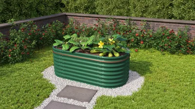 Produktbild von Hochbeet klassisch Vitavia Vita 630 162,1 x 82,1 x 63 cm seegras