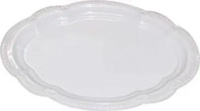 Produktbild von tablett oval 25x17cm mit dekorativem Rand PH Farbenmix