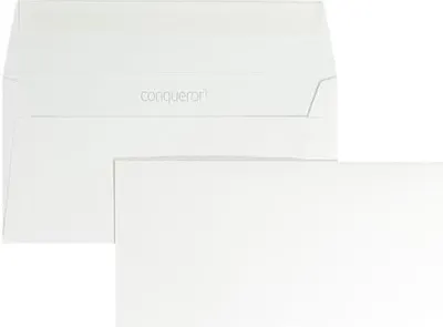 Produktbild von Briefumschläge Conqueror Smooth CX22 DINlang 120g/qm HK VE=500 St. brillantweiß