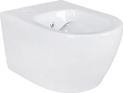 Produktbild von Spülrandloses Wand Hänge WC mit Taharet/Bidet/Dusch-WC Funktion Weiß Hygienedusche