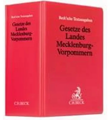 Produktbild von Gesetze des Landes Mecklenburg-Vorpommern (ohne Fortsetzungsnotierung). Inkl. 80. Ergänzungslieferung