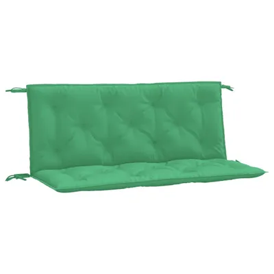 Image de Coussins de banc jardin lot de 2 vert 120x50x7 cm tissu Oxford