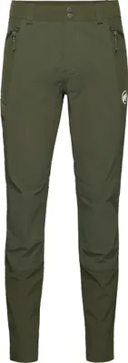 Ducan Pants von Mammut; grüne Trekkinghose für Herren mit seitlichen Reißverschlusstaschen.