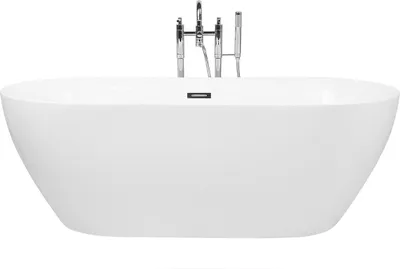 Obrázek produktu pro BELIANI Volně stojící vana bílá sanitární akrylát 160 x 75 cm oválná moderní styl