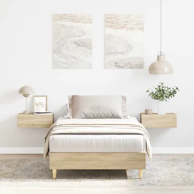 Produktbild von Bettgestell ohne Matratze Sonoma-Eiche 90x190 cm Holzwerkstoff, Klassische Betten DesignMöbel