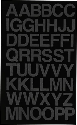 Productafbeelding van Strijkletters Flock - Textiel Letters - Kleding Personaliseren - Zachte Flock Textuur - 2.5 cm - Zwart