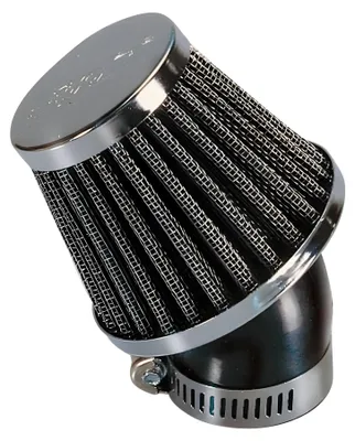 Produktbild von Luftfilter Polini chrom 38 mm 30 ° 110 mm konisch 75 mm breit für PHBL Vergaser