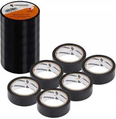 Obrázek produktu pro Vergionic 0852 Páska izolační PVC 17 mm, 6 m, 6 ks černá