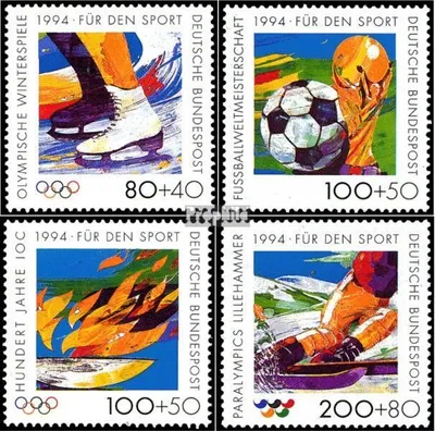 Produktbild von Briefmarken BRD (BR.Deutschland) 1994 Mi 1717-1720 (kompl.Ausgabe) gestempelt Sporthilfe