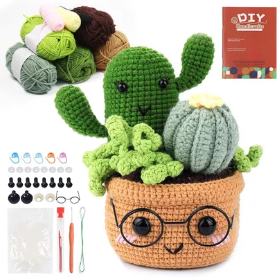 Productafbeelding van Haakset voor beginners, inclusief garen, haaknaalden, accessoires, instructies, voor creatieve projecten