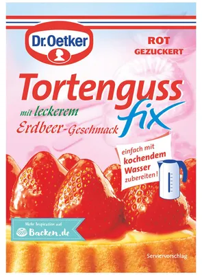 Immagine prodotto di Dr. Oetker 1204728004 Dr. Oetker Tortenguss Erdbeer 50,0 g