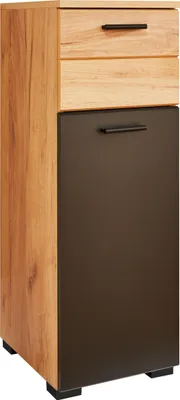 Produktbild von Badkommode RIOM Artisan Eiche Holznachbildung Schwarz matt 1 Tür 1 Einlegeboden 1 Schubkasten