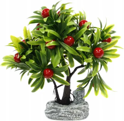 Produktbild von Künstlicher Bonsai Baum 22cm - Dekorative Kunstpflanze im Topf - Realistische Optik