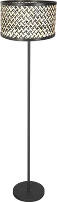 Produktbild von Mexlite - stehlampe - Noor - natürlich schwarz - bambus metall - stehlampe - E27 - 4438ZW