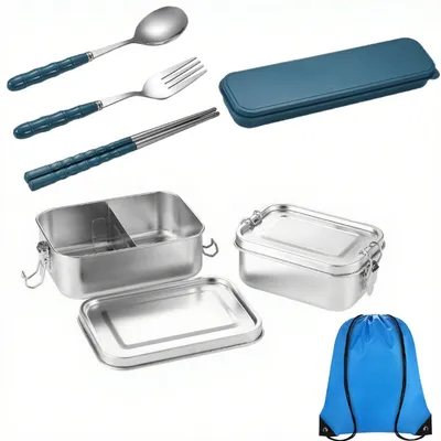 Produktbild von Edelstahl Lunchbox mit auslaufsicherem Design