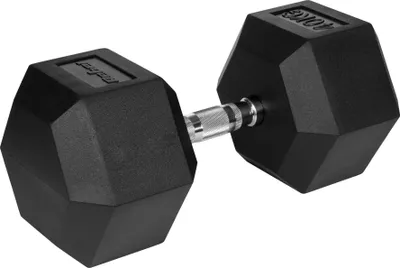 Produktbild von Gusseisen Gummihantel Kurzhantel HEX 40kg Rebel sechseckig