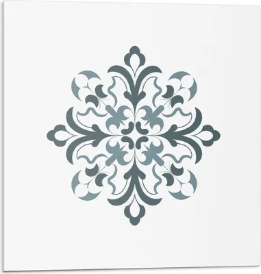 Produktbild von Blumenmuster In Symmetrie – Selbstklebende Fliesen – Wandverkleidung – Wandpaneel – PVC Fliesen – Vinylflisen – PCV Flisen – Selbstklebend – Wanddeko – 20 Stück 20 x 20 cm