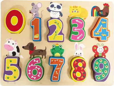 Immagine prodotto di Puzzle numerico per bambini, colori vivaci, età 1,5+