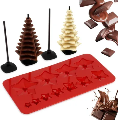 Immagine prodotto di Stampo per cioccolatini Praline Silicone Albero di Natale 3D