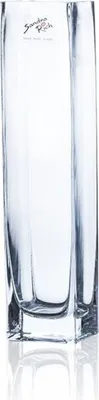 Produktbild von SANDRA RICH Glasvase "Square", schlanke Blumenvase, 6 x 25cm