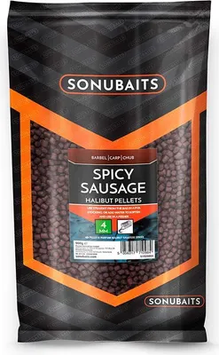Produktbild von Sonubaits Spicy Sausage Halibut Pellets - 4mm