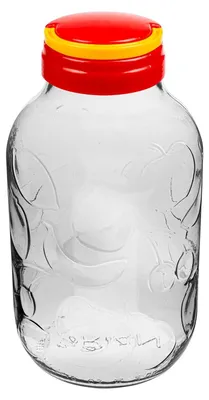 Produktbild von 5L Einweckglas + Schraubverschluss mit Griff Glas Vorratsglas Glasballon