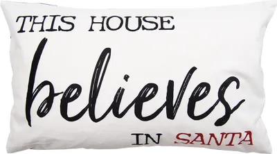 Produktbild von Clayre & Eef Kissenbezug 30x50 cm Weiß Schwarz Polyester