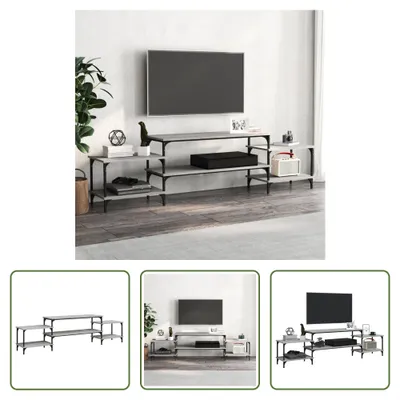 Produktbild von The Living Store TV-Schrank Grau Sonoma 197x35x52 cm Holzwerkstoff