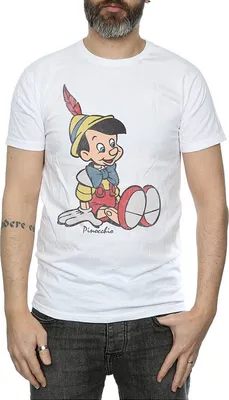 Produktbild von Pinocchio - "Classic" T-Shirt für Herren BI492 (S) (Weiß)