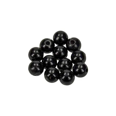 Immagine prodotto di Meyco, resistente al sudore e alla saliva, 120 perle di legno da 6 mm in nero