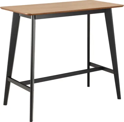 Produktbild von Bartisch >Roxby< in Eiche, schwarz, MDF, Rubberwood - 120x105x60cm (BxHxT)