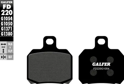 Produktbild von Galfer Bremsbeläge Kh266 Semi-Metallisch