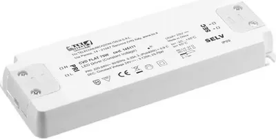 Imagen del producto de Fuente de alimentación TCI DC LED Driver, modelo CVD, 24V, 25-75W, ideal para tiras LED