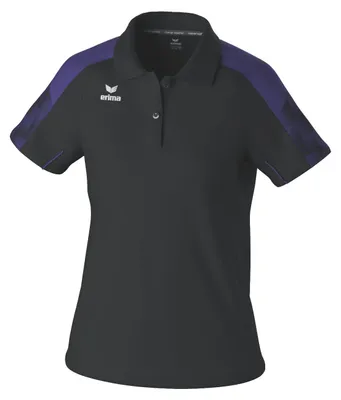 Produktbild von Erima Evo Star Poloshirt Schwarz/Ultraviolett
