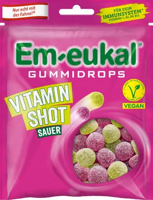 Produktbild von Em-Eukal Gummidrops Vitamin Shot vegan zuckerhalt. 90 g