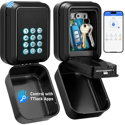 Productafbeelding van Smart Lock Box voor sleutels, bluetooth, waterdicht IP65, diefstalbeveiliging