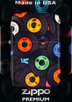 Produktbild von Feuerzeug Zippo Vynil Music Records Unisex Mehrfarbig Metall