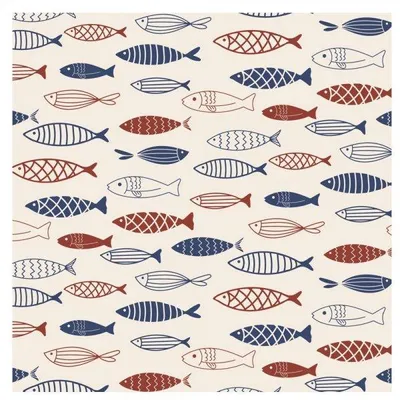 Produktbild von Ib Laursen Servietten Fischschwarm (20-teilig)