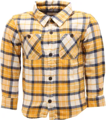 Zdjęcie produktu dla 7560V camicia bimbo TOMMY HILFIGER koszula zimowa bawełniana chłopięca dziecięca