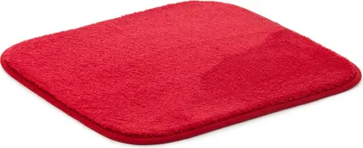 Produktbild von GÖZZE RIO Premium Badteppich weicher rutschhemmender saugfähiger Mikrofaser-Badvorleger Rot 50 x 45 cm
