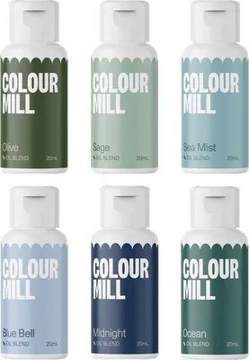 Produktbild von AOS Set | Colour Mill Lebensmittelfarbe Coastal Colours Set 6x 20ml