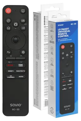Produktbild von Savio RC-30, IR/Bluetooth, Drucktasten, Schwarz