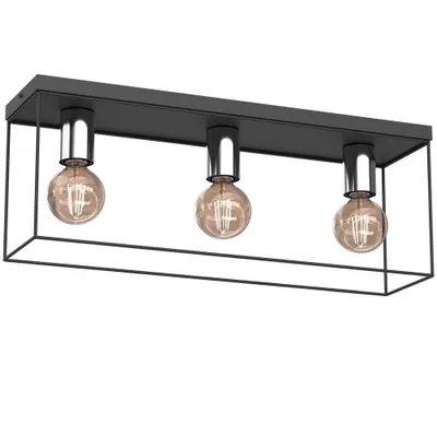 Obrázok produktu pre HOMEN 8116 Obdĺžniková klietka 3-bodového stropného svietidla Luminex