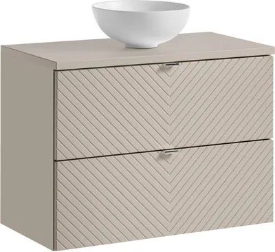 Produktbild von Badezimmerset Waschbecken 32 Cm Mit Unterschrank 80 Cm Kaschmir