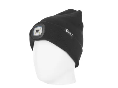 Immagine prodotto di Cappello invernale con luce LED ricaricabile 40249