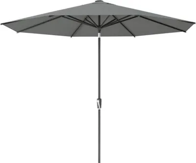 Produktbild von Marktschirm SOLUNA Sarry Ø 300 cm dunkelgrau mit UV-Schutz 80, wasserabweisende Polyesterbespannung, leichte Aufspannung