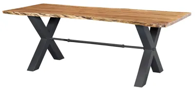 Immagine prodotto di MASSIVMOEBEL24 | tavolo da pranzo in legno di Acacia 240x100x76 Acacia naturale laccato IRON LABEL #128