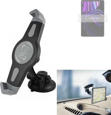 Produktbild von K-S-Trade Scheiben-Halterung für Tablets kompatibel mit Alldocube kPad KFZ Tablet Saugnapf Auto Halterung Windschutzscheibe Holder Halter